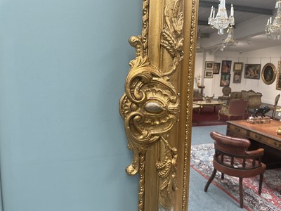 Lot 58 - A Late 19th Century Gilt and Gesso Wall Mirror,...