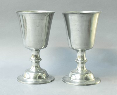 Lot 266 - A Pair of Georgian Scottish Chalices, with...