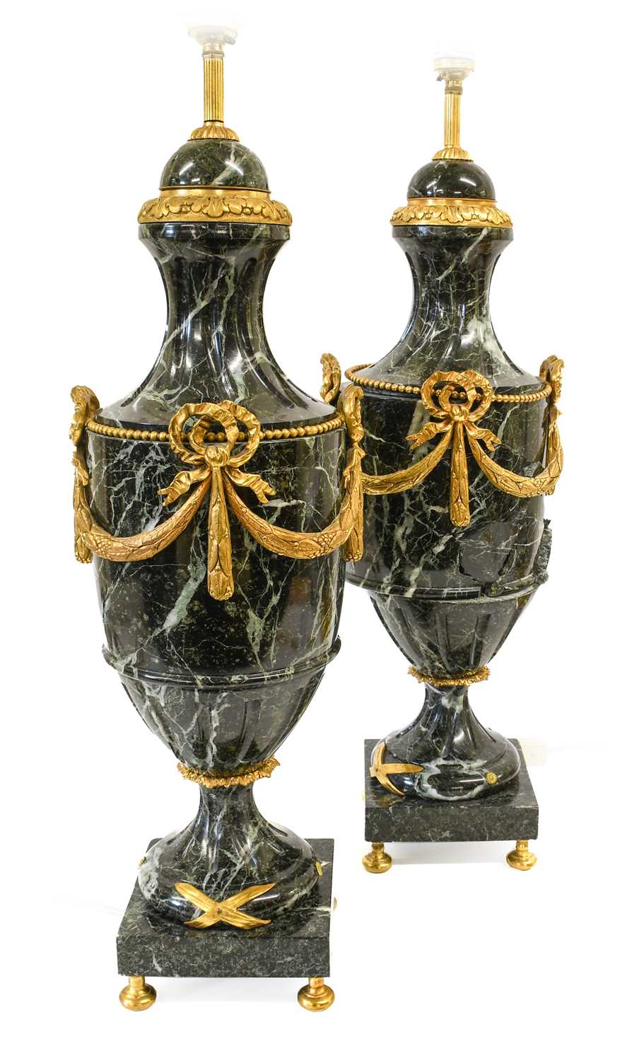 Lot 8 - A Pair of Louis XVI Style Gilt Metal Mounted...