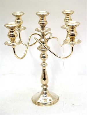 Lot 4 - Four branch candlestick stamped 'STIRLING'