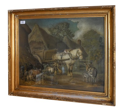 Lot 563 - Benjamin Zobel (1762-1831) A horse and cart...