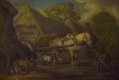 Lot 1067 - Benjamin Zobel (1762-1831) A horse and cart...