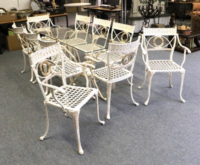 Lot 1172 - A Set of Reproduction Metal Garden Furniture,...