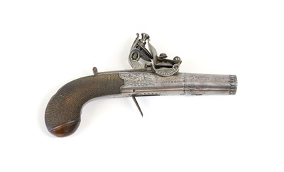 Lot 282 - An Early 19th Century Flintlock Pocket Pistol...