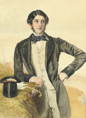 Lot 327 - William Drummond (fl.1800-1850) Portrait of...