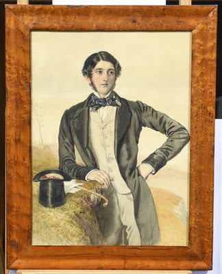 Lot 327 - William Drummond (fl.1800-1850) Portrait of...