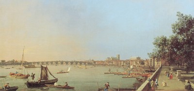 Lot 1021 - After Caneletto (18th century) "The Thames and...