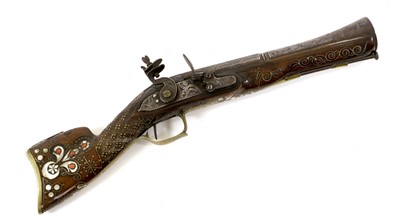 Lot 289 - An Early 19th Century Turkish Flintlock Knee...