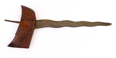 Lot 222 - A Javanese Kris, with 36cm fourteen lok pamor...