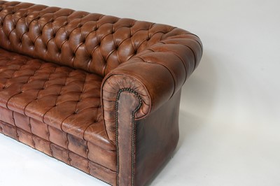 Lot 349 - A 20th Century Brown Leather Three Piece...