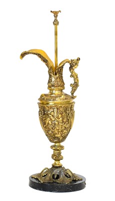Lot 310 - A Gilt Metal Ewer, in Renaissance style, with...