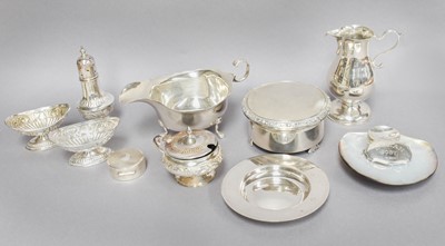 Lot 93 - A Collection of Assorted Silver, comprising: a...
