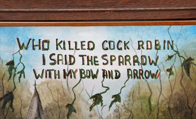 Lot 220 - Taxidermy: Who Killed Cock Robin, dated 2023,...
