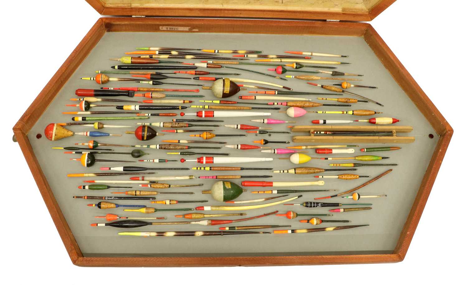 Lot 54 A Display of Various Fishing Floats