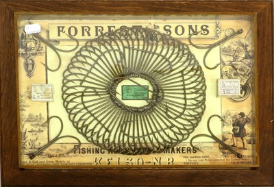 Lot 57 - A Framed Display of Fishing Hooks