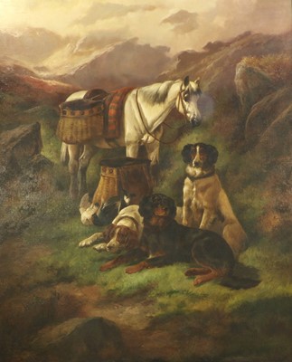 Lot 376 - John Gifford (d.1900) Hunting dogs and pony...