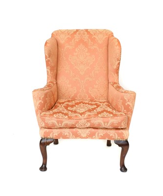Lot 306 - A George III-Style Wing-Back Chair, 19th...