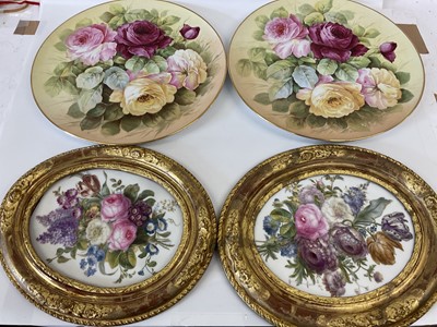 Lot 289 - A Pair of Late 19th Century Oval Porcelain...