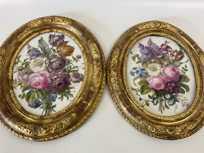 Lot 289 - A Pair of Late 19th Century Oval Porcelain...