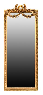 Lot 303 - A 20th Century Gilt and Gesso Mirror, the...