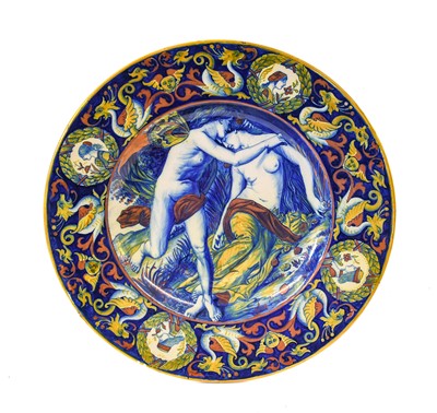 Lot 290 - A Gubbio Maiolica Charger, late 19th/early...