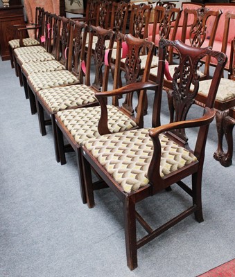 Lot 1360 - A Set of Eight George III Mahogany Dining...