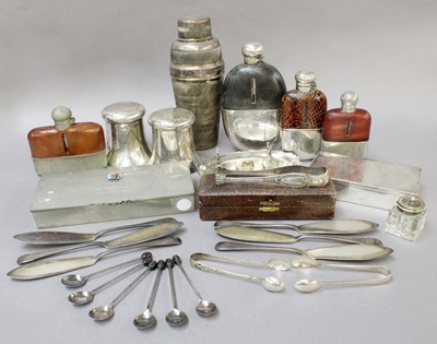 Lot 239 - A Tray of Mainly Silver Plated Items,...