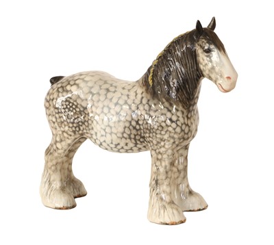 Lot 130 - Beswick Shire Mare, model No. 818, rocking...