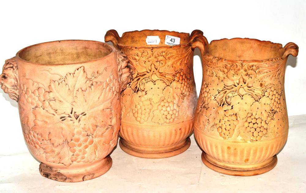 Lot 43 - A pair of Spode wine coolers and another wine cooler