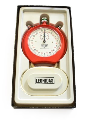 Lot 183 - A Heuer Leonidas Trackmaster StopWatch, in...