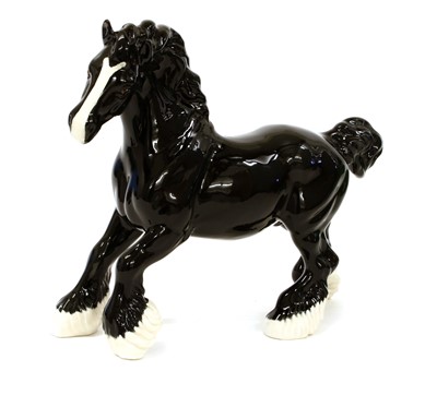 Lot 110 - Beswick Cantering Shire, model No. 975, BCC96,...