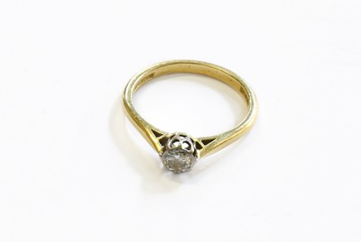Lot 145 - A Diamond Solitaire Ring, the round brilliant...