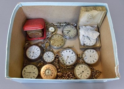 Lot 201 - Two Silver Open Faced Pocket Watches, Gun...