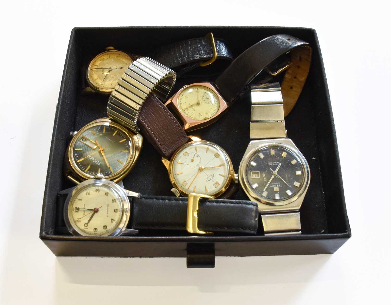 Lot 125 - A 9 Carat Gold Helvetia Wristwatch, Garrard...
