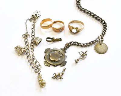 Lot 156 - A Quantity of Jewellery, including a 22 carat...