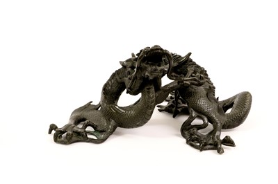 Lot 161 - A Chinese Bronze Figure of a Dragon, 19th...