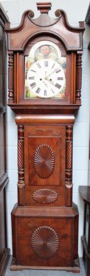 Lot 1307 - A Victorian Mahogany Eight Day Longcase Clock,...