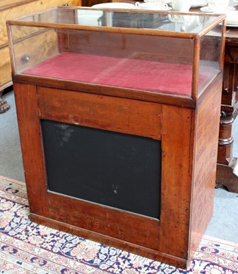 Lot 1342 - An Opticians Shop Display Cabinet, the glazed...