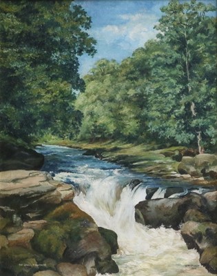 Lot 1027 - W* M* Stuart (20th Century) "The Strid,...