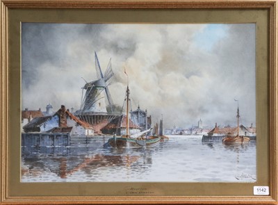 Lot 1024 - Louis Van Staaten (1836-1909) Dutch "Haarlem"...