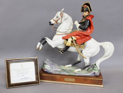 Lot 385 - A Royal Worcester Porcelain Figure of Napoleon...