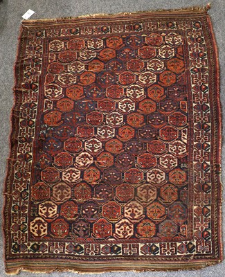 Lot 1175 - Afshar Rugs, the field with rows of boteh,...