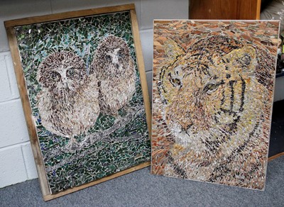 Lot 1025 - Pam Eskdale (20th century) Owlets and Tiger...