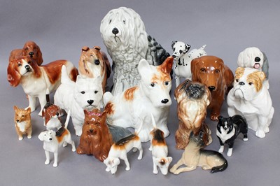 Lot 363 - Beswick Dog Models, including, Old English...