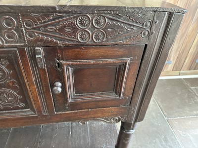 Lot 212 - An Early 18th Century Joined Oak Livery...