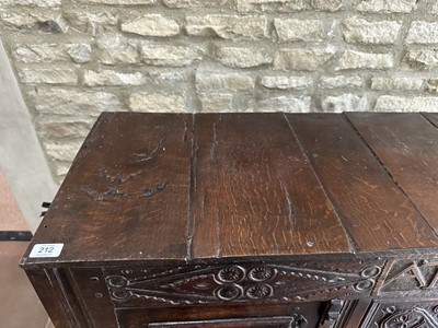 Lot 212 - An Early 18th Century Joined Oak Livery...