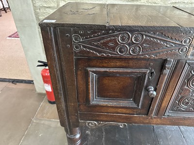 Lot 212 - An Early 18th Century Joined Oak Livery...