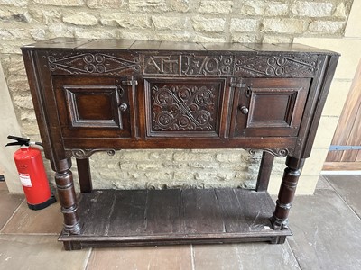 Lot 212 - An Early 18th Century Joined Oak Livery...