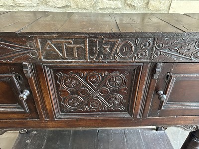 Lot 212 - An Early 18th Century Joined Oak Livery...