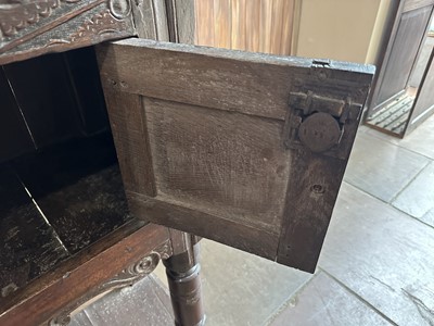 Lot 212 - An Early 18th Century Joined Oak Livery...